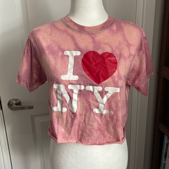 I love new york tie dye cropped tee - Picture 1 of 4